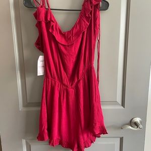 NWT cute red Dress Up romper
